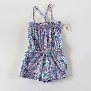 Tucker + Tate Purple & Teal Girls Romper